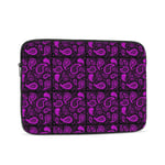 Laptop Case,10-17 Inch Laptop Sleeve Carrying Case Polyester Sleeve for Acer/Asus/Dell/Lenovo/MacBook Pro/HP/Samsung/Sony/Toshiba,Purple Paisley 17 inch