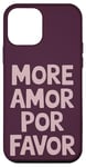 Coque pour iPhone 12 mini Plus Amor Por Favor Citation minimaliste