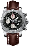 Breitling Watch Avenger II Steel Leather Tang Type