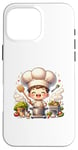 Coque pour iPhone 16 Pro Max Mini chef de cuisine amusant