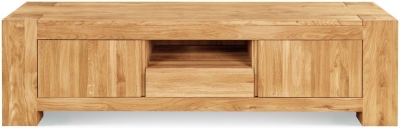 Clemence Richard Massive Oak Large TV Unit