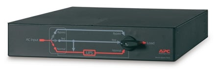 APC SERVICE BYPASS PANEL- 230V, 32A, MBB, HARDWIRE INPUT, (4) IEC-320 C19 OUTPUT (SBP6KRMI2U)