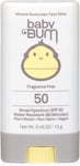 Baby Bum - Mineral Sunscreen Face Stick Fragrance Free 50 SPF - 0.45 Oz.