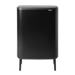 Brabantia Bo Touch 60 Litre Matt Black Bin Black