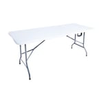 Table Pliante Balcon De Camping En Acier Hdpe Blanc Rebecca Mobili