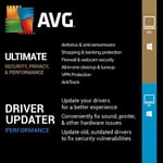 AVG Bundle 2024- Ultimate 1 PC 2 Years + Driver Updater 1 PC 2 Years for Windows