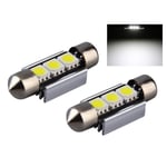 C5W Canbus 36mm vit 6000k Led spollampor SV8.5 36mm Vita 6000k 2-pack