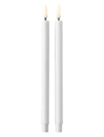 STOFF Nagel Stoff Led Taper Candles By Uyuni Lighting, Box With 2 Pieces Vit