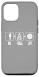 iPhone 14 Pro Me Plus Pizza Equal Joy - Humorous Pizza Lover Case