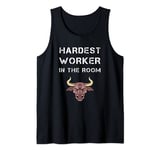 Hardest Worker In The Room Workout & Motivation Tank Top