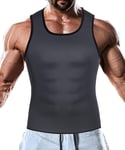 Hommes Compression Chemise Couche De Base Shapewear Gilet Ventre Contrôle Gilet Dos Soutien Débardeur Homme Sauna Costume Corset Sous-Vêtements Amincissants Gaine Ventre Plat Gaine Minceur Body Homme Sudation Homme