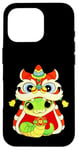 Coque pour iPhone 16 Pro Happy Lunar Chinese New Year 2025 Cute Baby Snake Dragon