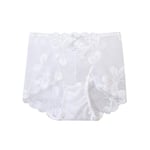 NING456 Culotte en Dentelle À Taille Haute Femmes sous-Vêtements Floral Transparent sans Couture Slips M-XL Grande Taille Entrejambe Coton Lingerie Dames