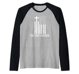 God Save America Sign,God American Flag Jesus Save America Raglan Baseball Tee