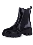 Tamaris Women's Comfort Chelsea Boot, Black (Black Patent), 7.5 UK