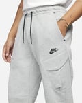 Nike Tech Fleece Utility Cargo Joggers Pants Trousers Grey Heather Size Medium