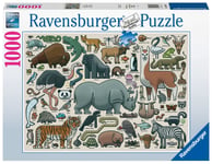 Ravensburger You Wild Animal 1000 Piece Jigsaw Puzzles for Adults amp Kids Age 1