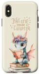 Coque pour iPhone X/XS Book Lover Bookish Just One More Chapter Dragon