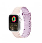 Dux Ducis Strap (Armor Version) Apple Watch SE Strap, 9, 8, 7, 6, 5, 4, 3, 2, 1 (41, 40, 38 mm) Silikonmagnetarmband Rosa Lil