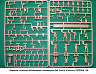 VICTRIX Grappes Infanterie Britannique Flancs Waterloo Figurines 28mm plastique