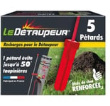 LE DETAUPEUR lot 5 pétards recharge anti taupes rat taupier taupe