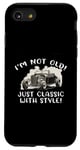 Coque pour iPhone SE (2020) / 7 / 8 Graphique « I'm Not Old I'm Classic with Style Car » Cadeau d'anniversaire