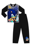 SONIC THE HEDGEHOG Let's Go Boy's Long Gamer Pyjama Set Kids Gaming Pjs (4-5 Years) Grey