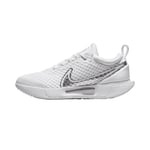 Nike Court Zoom Pro Tennis/Padel Women White/Metallic Silver, 36