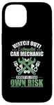 iPhone 14 Watch Out Exhausted Car Mechanic annoy own Risk Case