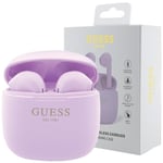 Guess GUTWST26PSU TWS Bluetooth-hodetelefoner + dokkingstasjon - Lilla klassisk EST-logo