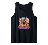 Funny Farm Halloween Shirt Howdy Halloween Yall Bull Pumpkin Tank Top