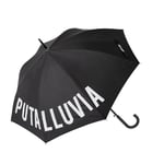 fisura. - Grand parapluie. Parapluie adulte. Parapluie automatique avec bouton. Parapluie originale. Diamètre de 106 cm. Plastique et aluminium (P*ta lluvia, noir)