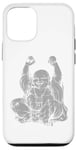 iPhone 13 Pro Silver Laughing Buddha Yoga Case