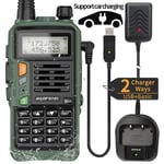 Baofeng Uv S9 Plus Kraftfull Handhållen Sändtagare Med Uhf Vhf Dubbelband Lång Räckvidd Walkie Talkie Ham Uv5r Tvåvägsradio grön