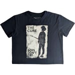 The Cure Ladies Crop Top: Boys Don't Cry B&W (Medium)