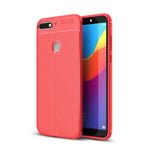 huawei Huawei Nova 2 Lite Leather Texture Case Red