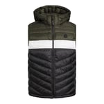 Jack & Jones Mens Gilet Hooded Bodywarmer Quilted Lightweight Sleeveless Jacket