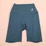 GYMSHARK Training Cycling Shorts Winter Teal BRAND NEW Women's Extra Small (XS)