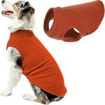 Gooby - Gilet Polaire Stretch - Pull - Veste Polaire - Pull pour Chien - Citrouille - Taille 5XL (62,2 cm)