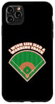 Coque pour iPhone 11 Pro Max J'aimerais que la vie ait une piste d'avertissement - Baseball drôle