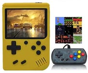 Rétro Portable Mini Console De Jeu Portatif 8 Bits 3.0 Pouces Couleur Lcd Enfants Color Game Player Intégré 168 Jeux-Jaune