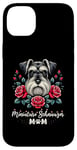 iPhone 14 Plus Roses Flowers Miniature Schnauzer Mom Schnauzers Case