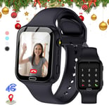 4g Montre Connectée Enfant, 1.83''hd Écran Montre Intelligente Enfants Avec Gps, Wif, Sos, Appel Vidéo, 7 Jeux, Podomètre, Caméra, Réveil, Cadeau De Smartwatch Téléphone Enfant Pour Filles E[Q128]