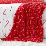 Catherine Lansfield Candy Cane Throw