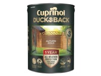 Cuprinol Ducksback 5 Year Waterproof for Sheds & Fences Autumn Gold 5 litre CUP