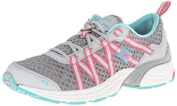 Ryka Women's Hydro Sport Water Shoe-W, Silver Cloud/Cool Mist Grey/Winter Blue/Pink, 5.5 M US