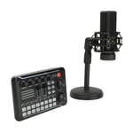 Podcast Equipment Bundle Live Sound Card With Cardioid Condenser Microphone Hot