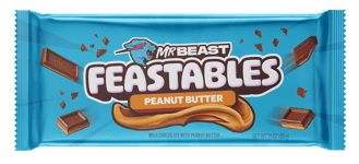 MrBeast Feastables Peanut Butter Milk Chocolate Bar 60g