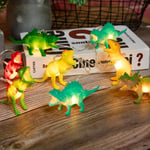 Jul Dinosaur LED-slingor 1,5 m/10 lampor Dekorativ tecknad film för barn