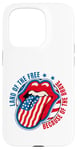 Coque pour iPhone 15 Pro Drapeau de l'Amérique Land of the Free Because Of The Brave